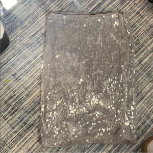 Dynamite Sequined Pencil Skirt - Gray